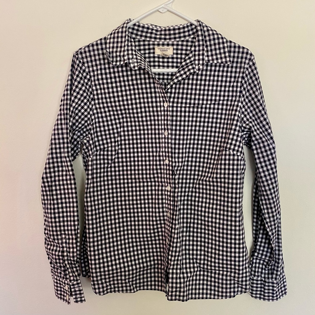 Gingham Button Down Shirt